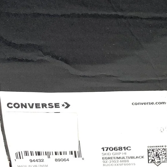 💖MEGA SALE💖Converse Skid Grip Shoes Women Black Blue Yellow White 170681C - Picture 7 of 8